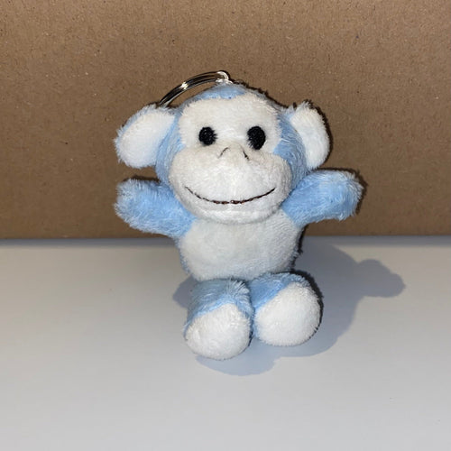 Porte-clés singe bleu