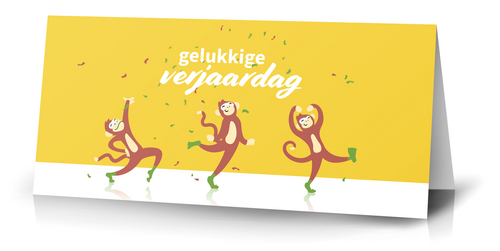Verjaardagskaart voor volwassenen